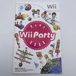 Notice Livret Mode D’emploi Du Jeu Nintendo Wii FRA Wii Party.