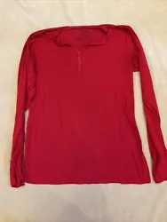 Womens Little Sleepies Bamboo Lounge Pajama Nightshirt Small Red. Very good used condition with a faint mark on tummy