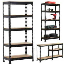 【 MULTIPURPOSE SHELVES 】 : You can use this shelving unit in various ways by customizing it into two small shelving...