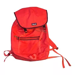Patagonia Arbor Classic Backpack Inner Pockets Adjustable Shoulder Strap Salmon. Has minor markings on the front