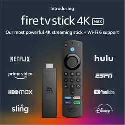 4K MAX HDR stick speaks Alexa, carries big streaming features -. Support for next-gen Wi-Fi 6 - Enjoy smoother 4K...