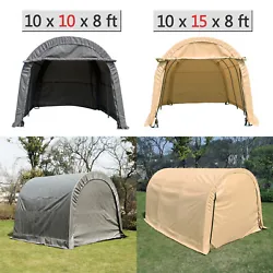 10x10x8/ 10x15x8 Auto Shelter Portable Garage Shelter Storage Car Shed Canopy Carport Gray NEW. Our new Auto Shelter is...