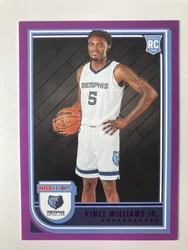 2022-23 Panini NBA Hoops Vince Williams Jr. #270 RC Purple Parallel Grizzlies.