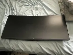 LG 34inch Ultra Gear curved with power cable: screen burned out ribbon cable. Scratches on screen + surface. Monitor...