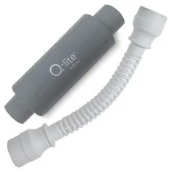 The Q-lite InLine Muffler reduces sound levels and acoustic noise generated by CPAP machines and tubing.An upgrade to...