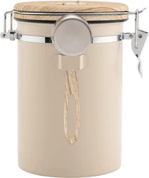 【Long last Freshness】: Our coffee canisters use professional food-grade materials and 304 stainless steel with a...
