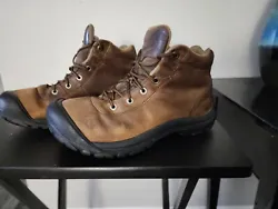 Decent boots by Keen.  The boots are used condition with light scuffs, scratches, SIGNS OF WEAR ON THE EXTERIOR, NICKS...