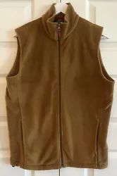 Woolrich Vest Brown Sleeveless Full Zip Fleece Casual Hiking Men’s SZ M.In excellent PreOwned condition Please review...