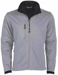 Occasion: Athletic. Soft Shell Jacket. Color: Grey.
