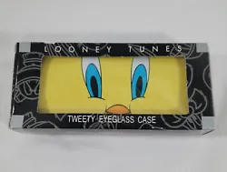 Tweety Bird hard eyeglass case new in box. The box does show wear, but the glass case is in perfect condition except...