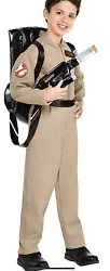 Ghostbusters Halloween Costume with Proton Pack for Children - Medium. PolyesterPACKAGE INCLUDES: 1 Jumpsuit and...