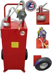Make filling up your boat, atv and other machines with this portable 30 gallon Gas Caddy. easy to read fuel gauge, 2...