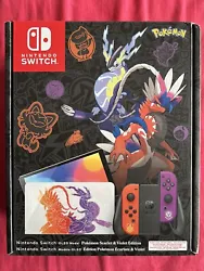 Console Nintendo Switch OLED Edition Pokémon Ecarlate Et Violet Collector NEUVE. Objet de collection pour les fans de...