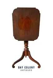 The candlestand is constructed with solid cherry and has retained the original finish throughout over two centuries of...