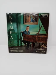 Rare Argo Oval 1st Ed 2-LP Stereo Rameau/Malcolm Works for Harpsichord NM UK.