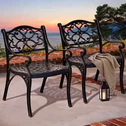 Durable and Attractive: Crafted of cast aluminum that lasts for years of outdoor use. The charming scrolls give the...
