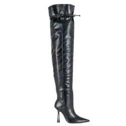 Good American Carla Over The Knee Boot Womens 10 Black New In Box, Includes Dust Bag, box has some marks and damage...