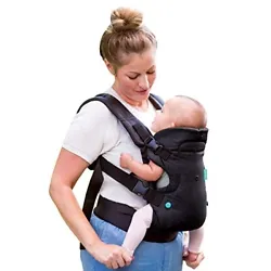 Use the narrow seat position and padded head support to comfortably hold small infants. Switch to the wide position to...