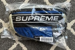 This listing is for a Supreme Logo Waist Bag/Fanny Pack in the blue colorway from season FW23. You will receive the...
