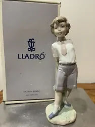 Lladro #6813 Figurine “Little School Boy” 9.7