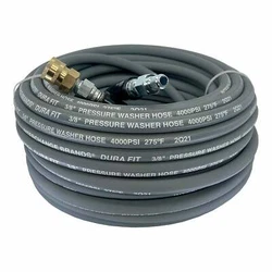 Dura Fit Pressure Washer Hose - Unsurpassed Quality Since 1982. For Use With Hot Or Cold Water Washers - Max Temp 275...