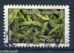 Selon le catalogue Yvert. Timbre autoadhésif oblitéré, cachet rond. Haricots mange-tout. N’oubliez pas de nous...