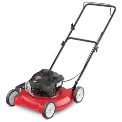 The MTD 20 in. This mower features 3 cutting positions between 1-1/4 in. and 3-3/4 in., using a rust-resistant blade...