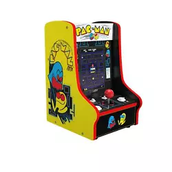 Introducing the Arcade 1 Up PAC-MAN Countercade, including PAC-MAN, PAC-MAN PLUS, GALAGA and DIG DUG, with a form...