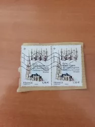 timbres france oblitérés 2023 Église Notre-Dame De Lassomption. Lot de 2 timbres NON décollés