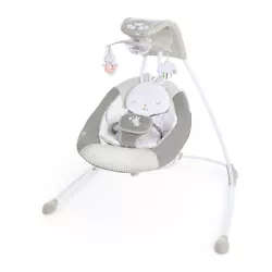 Keep your little one happy and comfortable in the Ingenuity InLighten Baby Electric Cradling Swing Rocker Chair while...