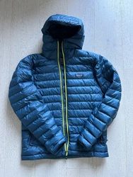 PATAGONIA Mens Down Sweater Hoody, Size Medium, Crater Blue, NWOT.