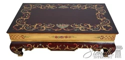 Nice Paint Decorated Finish Throughout. Large Impressive Table. F54524EC: BAKER Mahogany Basin Stand Planter....