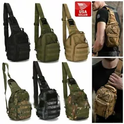 1 x Tactical Sling Chest Bag or style #b one small waist bag. Material: 600D Waterproof Oxford Cloth. Large storage...