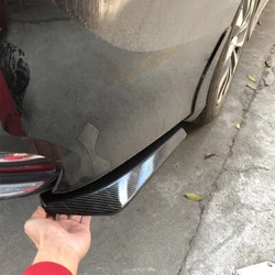 Specification: Type:Rear Lip Wrap Angle Splitters Material: Plastic (print carbon effect) Size:44*11cm/17.32*4.33in...
