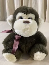 Circus Circus Brown Plush monkey Stuffed Animal Toy 8”.