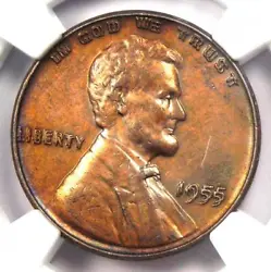 Up for sale here is an excellent1955 Doubled Die Obverse Lincoln Wheat Cent that has been certified and professionally...