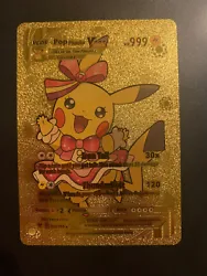 Carte Pokémon Pikachu En OR