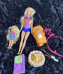Barbie Kelly Camping Gear Mixed Lot Fire pit Backpack.