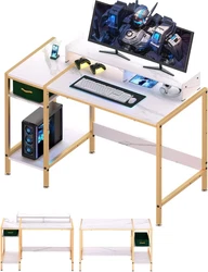 Computer Desk For Multifunction: This computer desk is simple but practical that allows you to work, write, and type in...