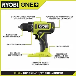 Expand your RYOBI 18V ONE+ System with the 18V ONE+ Cordless 1/2 in. The 18V ONE+ Cordless 1/2 in. of torque. The 1/2...