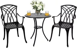 The decorative floral design is a perfect combination of decoration and practicability, the durable black finish is the...