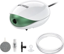 NICREW Pompe À Air Aquarium JusquÀ 100L, Bulleur Aquarium Ultra-Silencieuse 