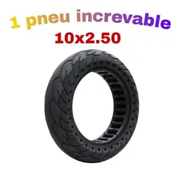 1 pneu plein increvable pour trottinette électrique 10x2.50 compatible avec plusieurs trottinettes électriques.