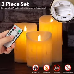 Especially suit for families with kids and pets. All our battery candles are made of high-quality resin plastic for...