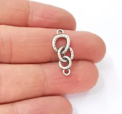 Material : Zinc alloy (zamac), Nickel free and Lead free. Color: Antique Silver. Quantity: 10 Pieces.