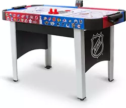 First to 7 goals WINS. Sport Air Hockey, Table Hockey. Grab the included air hockey pucks and paddles, and get ready...