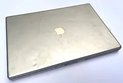 When last used, this MacBook had a black display onpowering up. Includes Battery.
