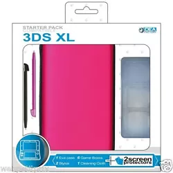 ((((( Non Compatible NEW 3DSXL )))). 1 case rigide pour 3DS XL. 2 stylets (noir et rose). ConditionsD’expéditions. ).