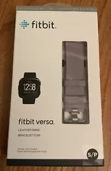 Original Fitbit Versa Lavender Leather Band Small. This band was worn 2 or 3 times, good condition, a few cresses on...