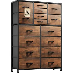 MULTI-FUNCTIONAL DRESSER: The 16 drawer dresser is designed to optimize organization and maximize storage capacity with...